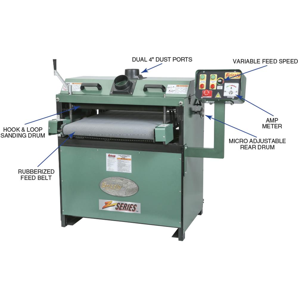 Grizzly G1066Z - 24" 5 HP Variable-Speed Drum Sander