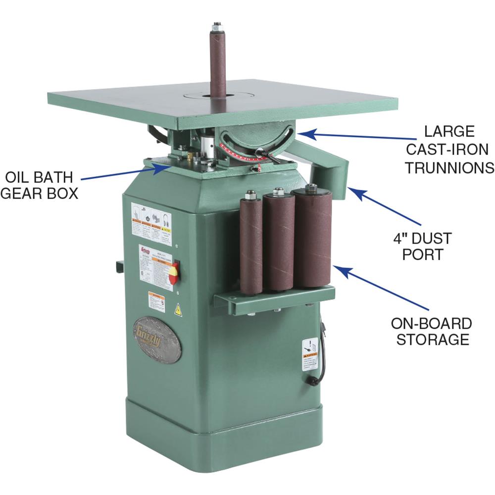 Grizzly G1071 - 1 HP Oscillating Spindle Sander