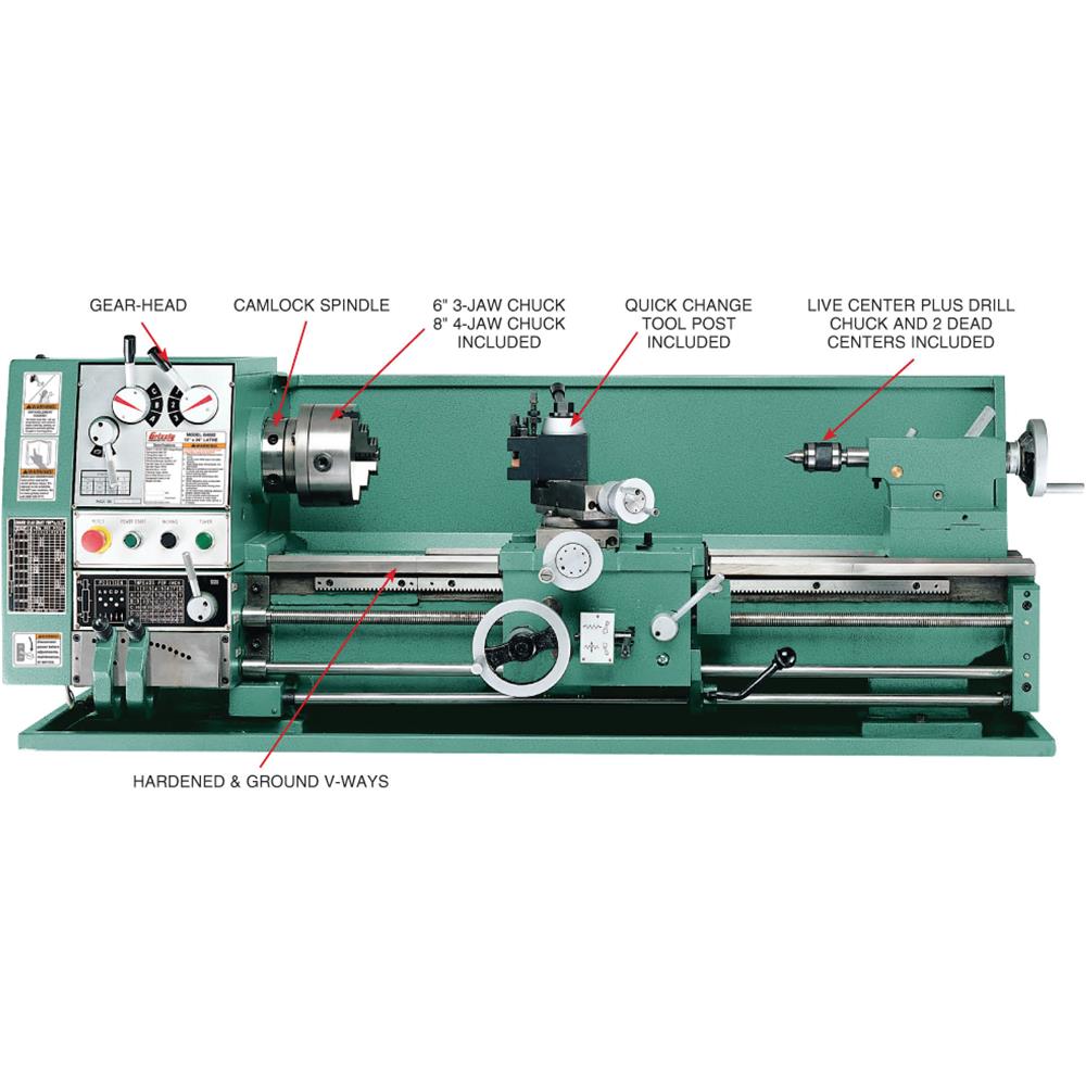 Grizzly G4003 - 12" x 36" Gearhead Metal Lathe