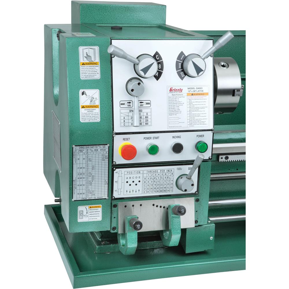 Grizzly G4003 - 12" x 36" Gearhead Metal Lathe