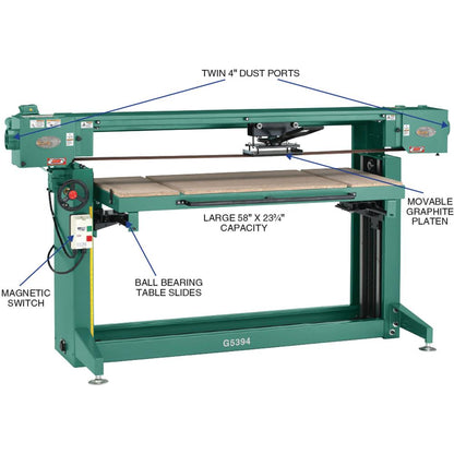Grizzly G5394 - 6" x 186" Stroke Sander
