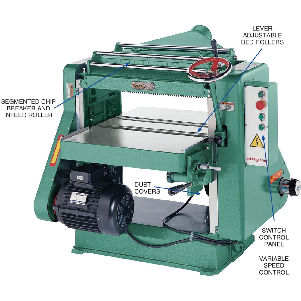 Grizzly G5851Z - 24" 5 HP Planer