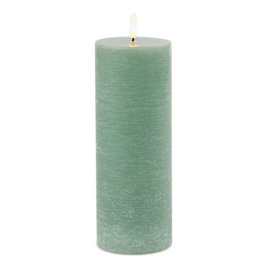 FIA Wick Green Pillar Candle (Set of 2)