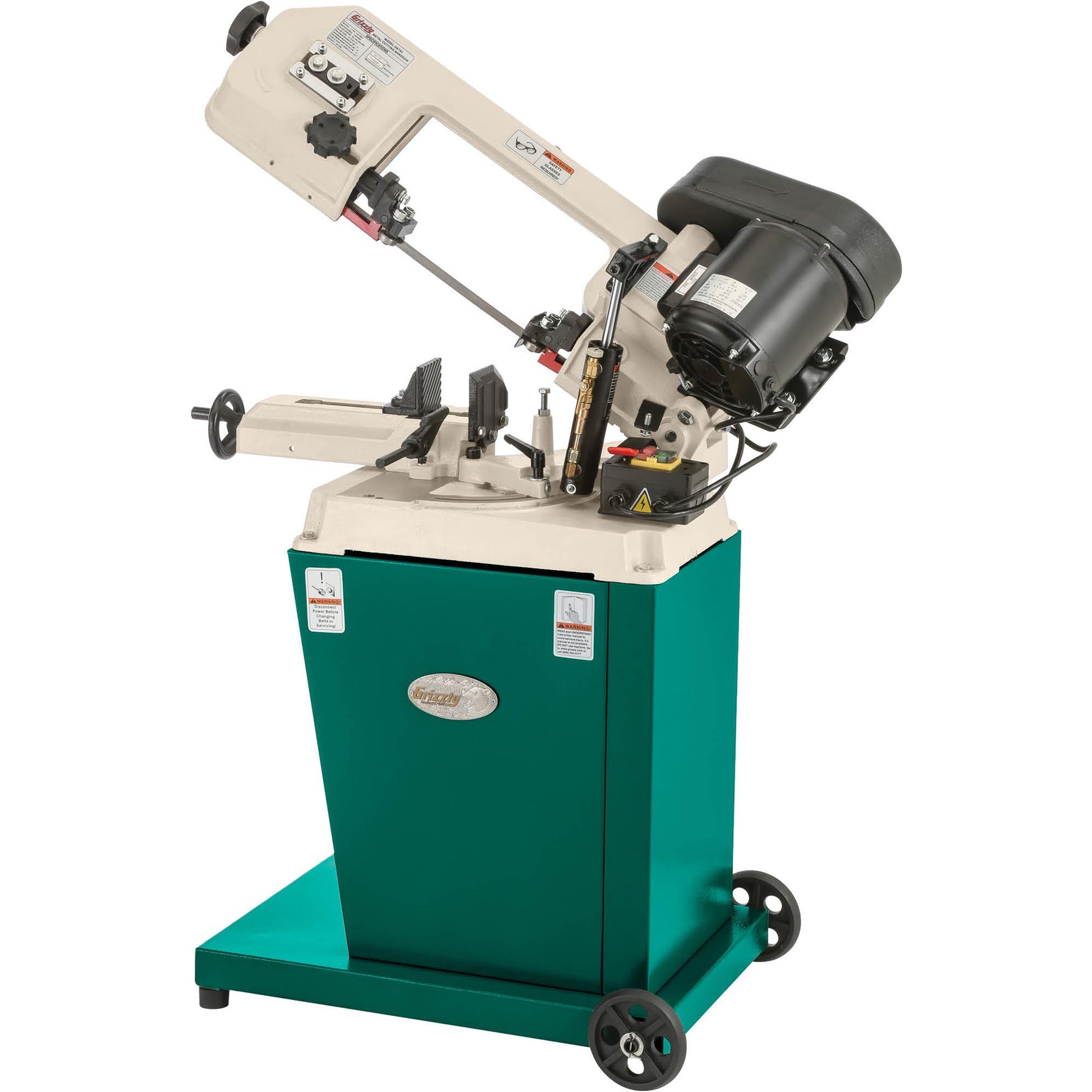 Grizzly G9742 - 5" x 6" 1/2 HP Metal Cutting Bandsaw w/ Swivel Head