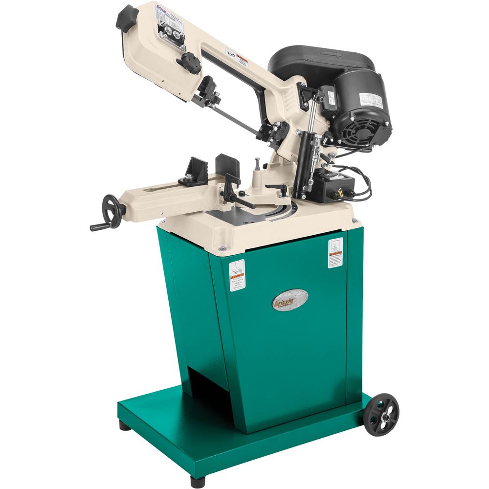 Grizzly G9742 - 5" x 6" 1/2 HP Metal Cutting Bandsaw w/ Swivel Head