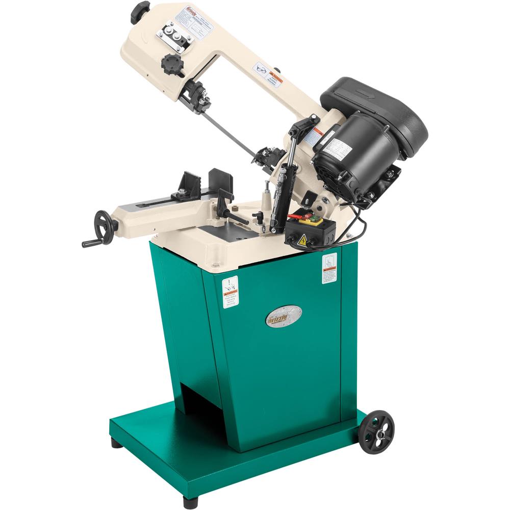 Grizzly G9742 - 5" x 6" 1/2 HP Metal Cutting Bandsaw w/ Swivel Head