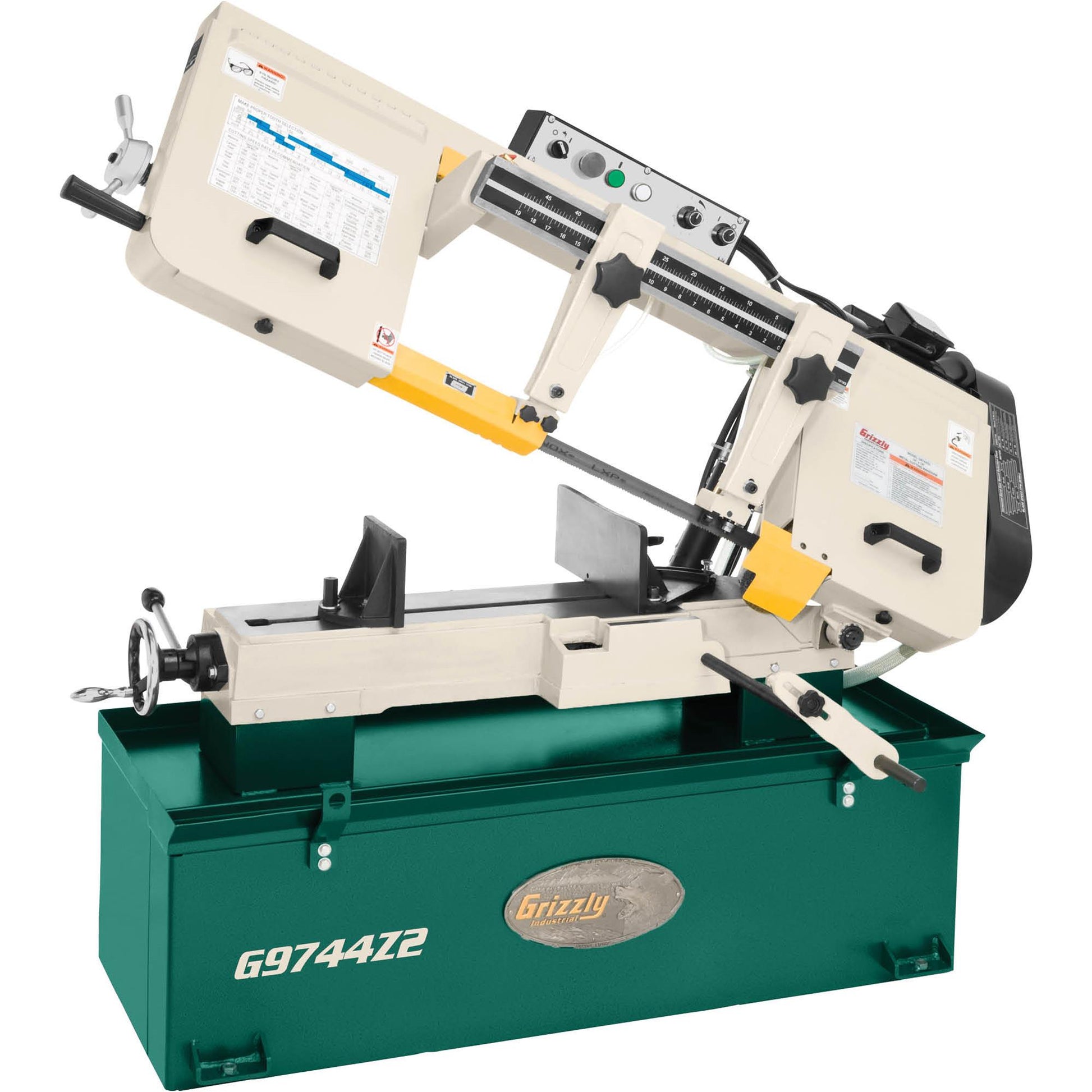 Grizzly G9744Z2 - 10" x 18" 1-1/2 HP Horizontal Metal Cutting Bandsaw