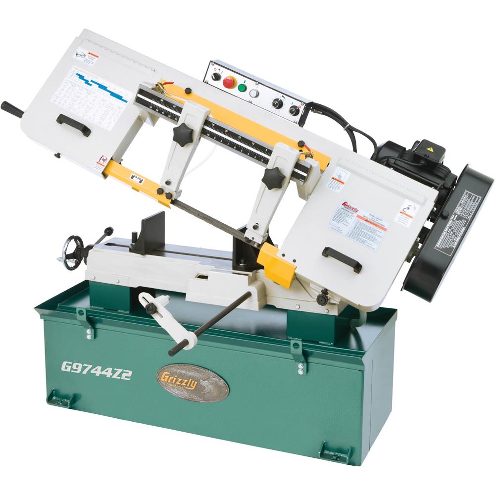Grizzly G9744Z2 - 10" x 18" 1-1/2 HP Horizontal Metal Cutting Bandsaw