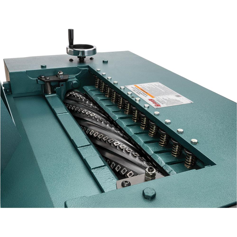 Grizzly G9961 - 24" 10 HP 3-Phase Industrial Planer w/ Spiral Cutterhead