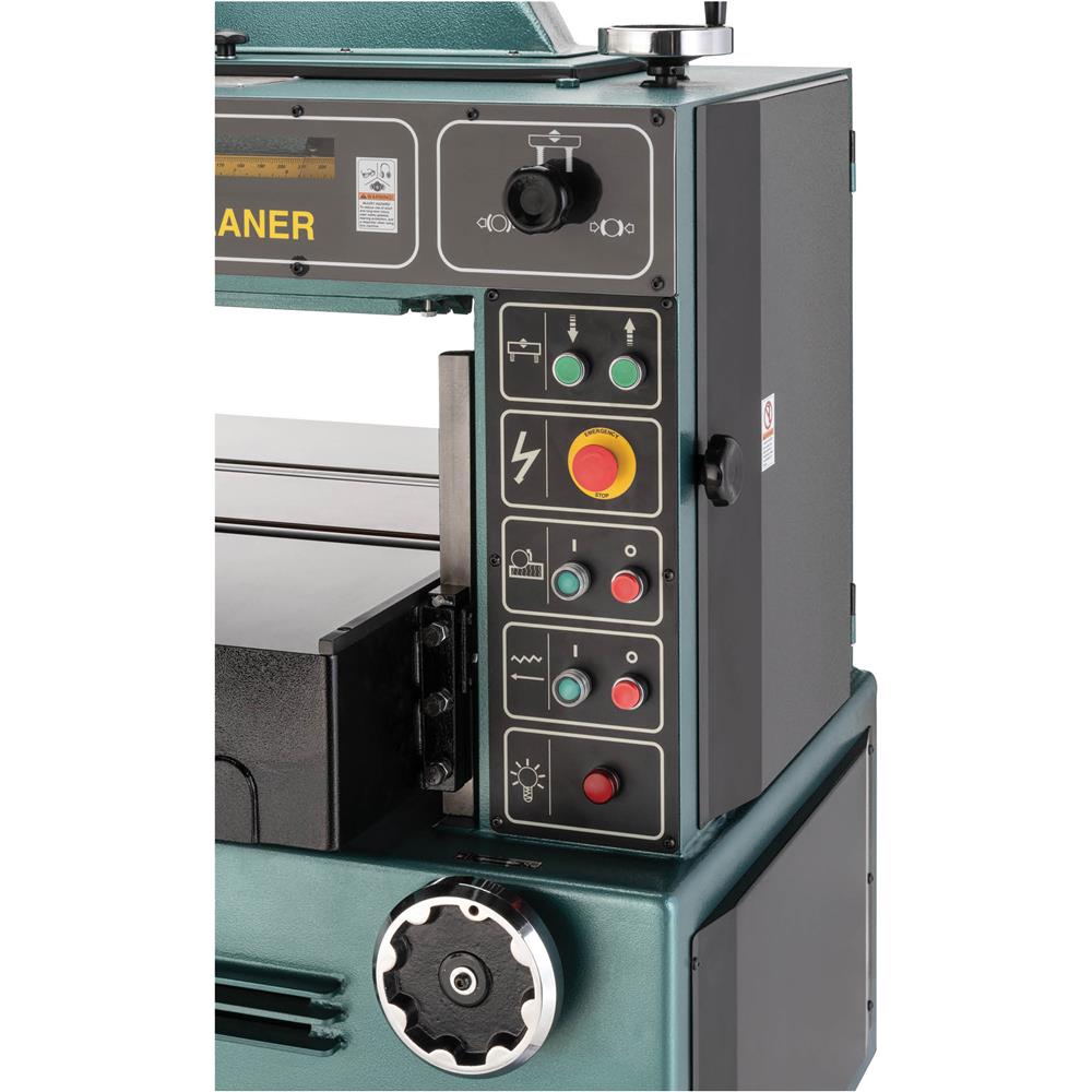 Grizzly G9961 - 24" 10 HP 3-Phase Industrial Planer w/ Spiral Cutterhead