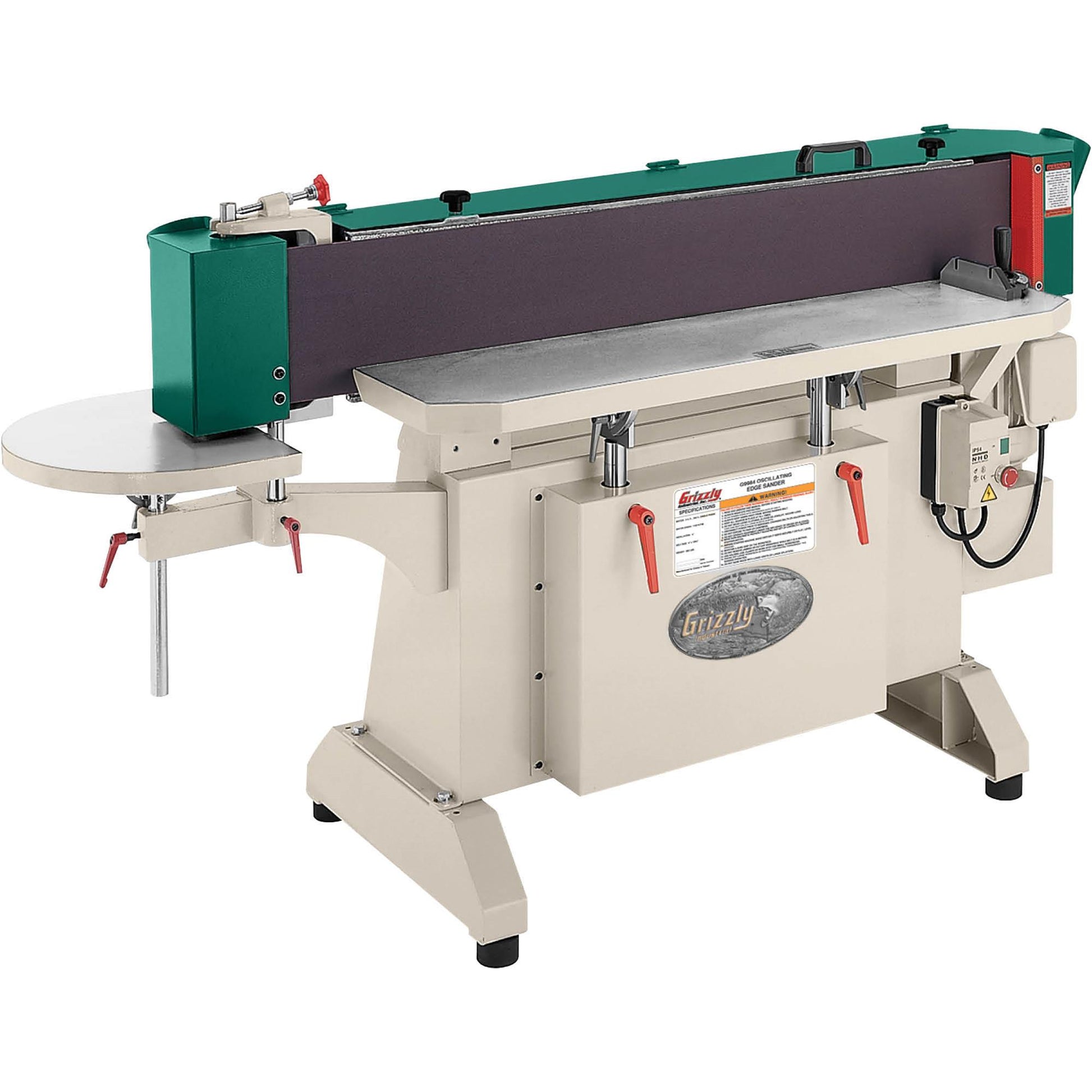 Grizzly G9984 - 9" x 138-1/2" Industrial Oscillating Edge Sander