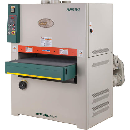 Grizzly H2934 - 37" 20 HP 3-Phase Double-Head Wide-Belt Sander