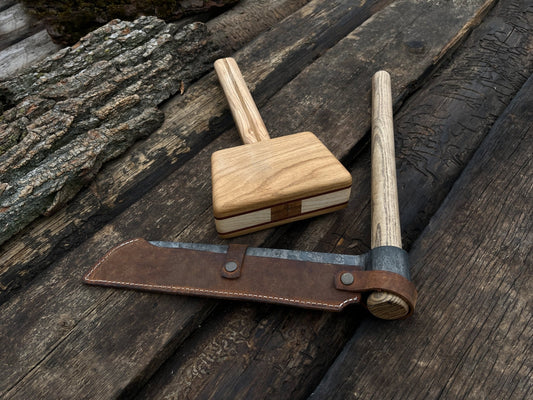 Splitting Froe with Wooden Mallet