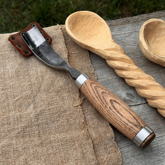 Long Bent (Curved) Gouge, 10 - 45 mm (0.4 - 1.8 inches)