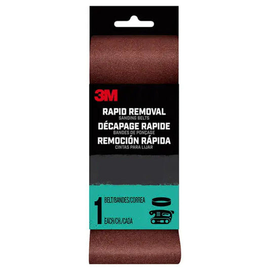 Rapid Removal Power Sanding Belts Made with Cubitron II Technology- 4"