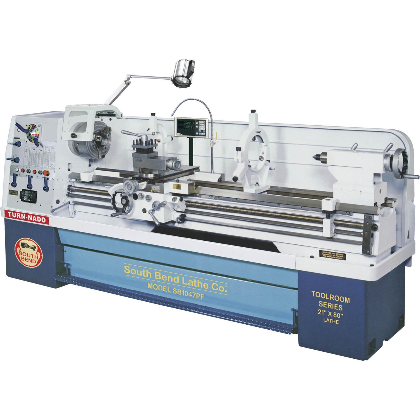 South Bend SB1047PF - 21" x 80" Turn-Nado Gearhead Lathe with DRO