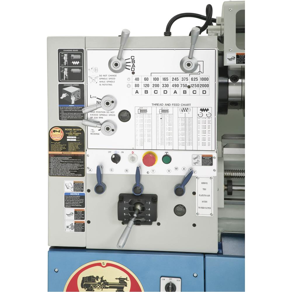 South Bend SB1055F - 16" x 60" Gearhead Lathe with DRO