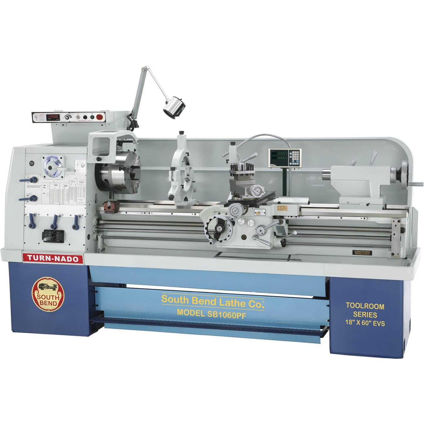 South Bend SB1060PF - 18" x 60" Turn-Nado EVS Lathe with DRO