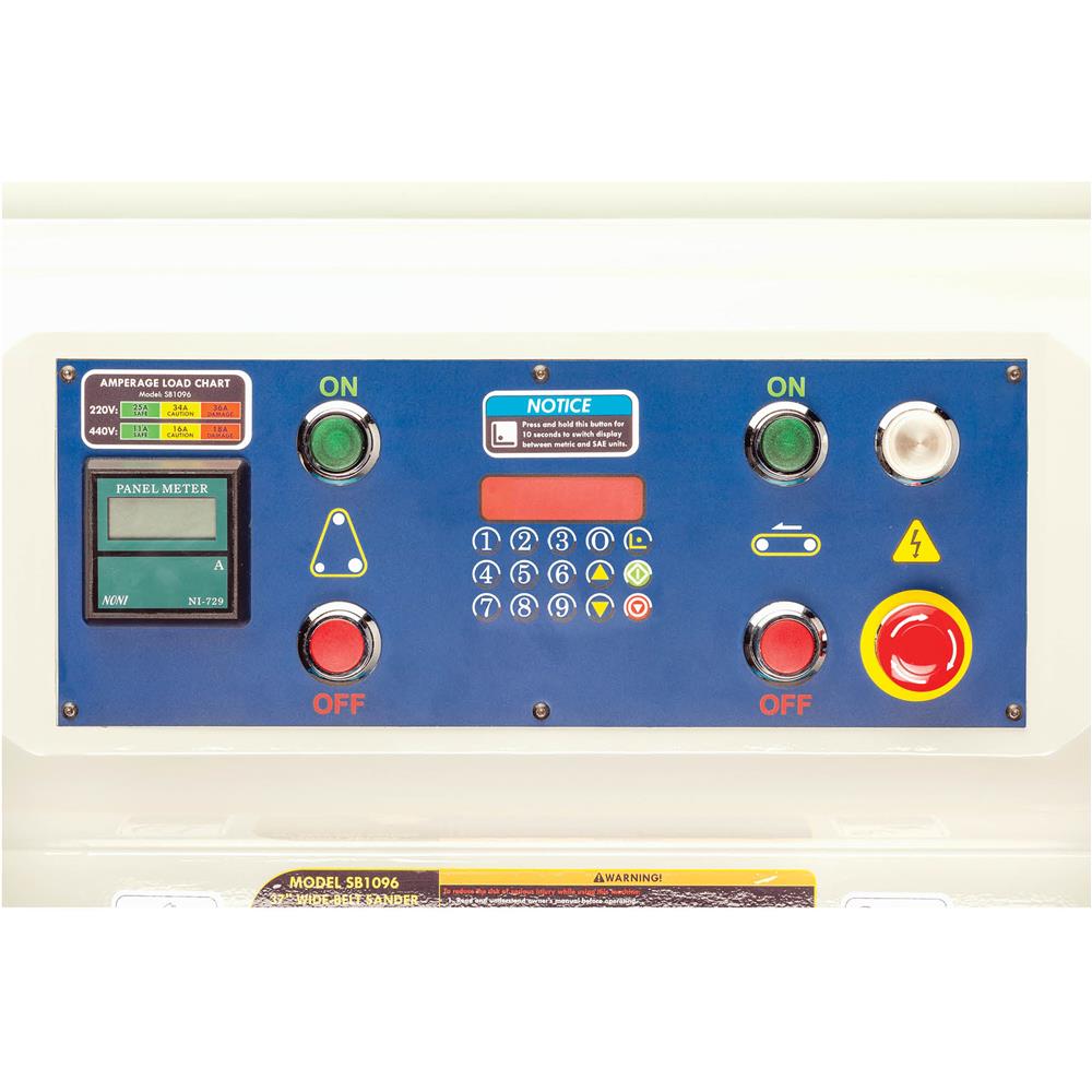 South Bend SB1096 - 37" 15 HP 3-Phase Wide-Belt Sander