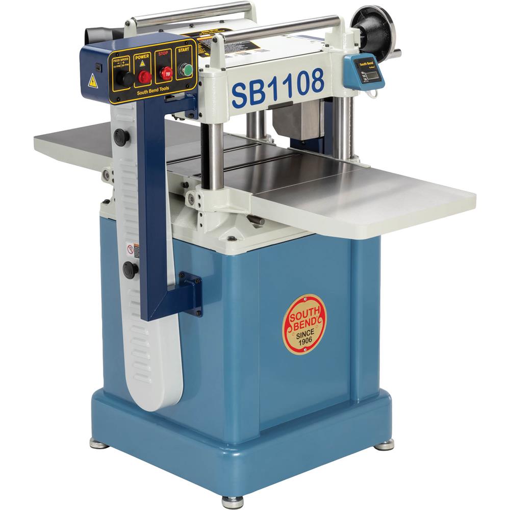 South Bend SB1108 - 15" Variable-Speed Planer with Helical Cutterhead