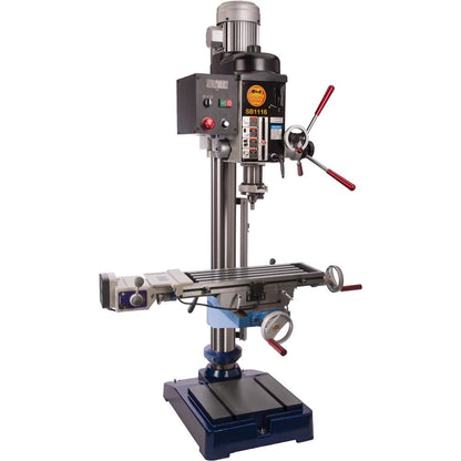 21" Variable-Speed Gearhead Drill Press With Cross-Slide Table