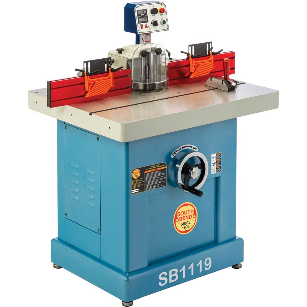 3 HP Single-Phase Variable-Speed Spindle Shaper