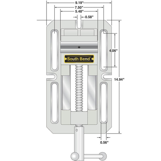 South Bend SB1216 - 6" Precision Drill Press Vise