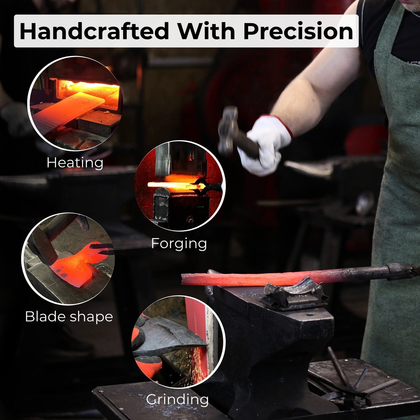 Small Carving Axe, 0.54 kg (1.19 lbs) - Norfolk Wood Shop