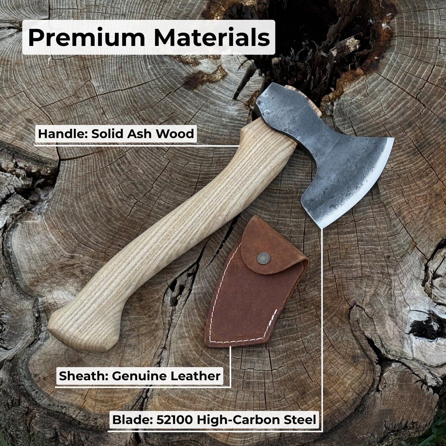 Small Carving Axe, 0.54 kg (1.19 lbs) - Norfolk Wood Shop