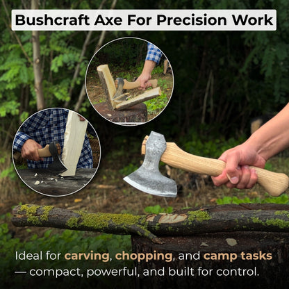 Small Carving Axe, 0.54 kg (1.19 lbs) - Norfolk Wood Shop