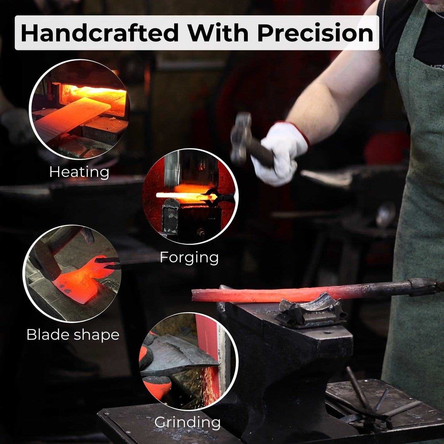 Small Carving Axe, 0.65 kg (1.43 lb)