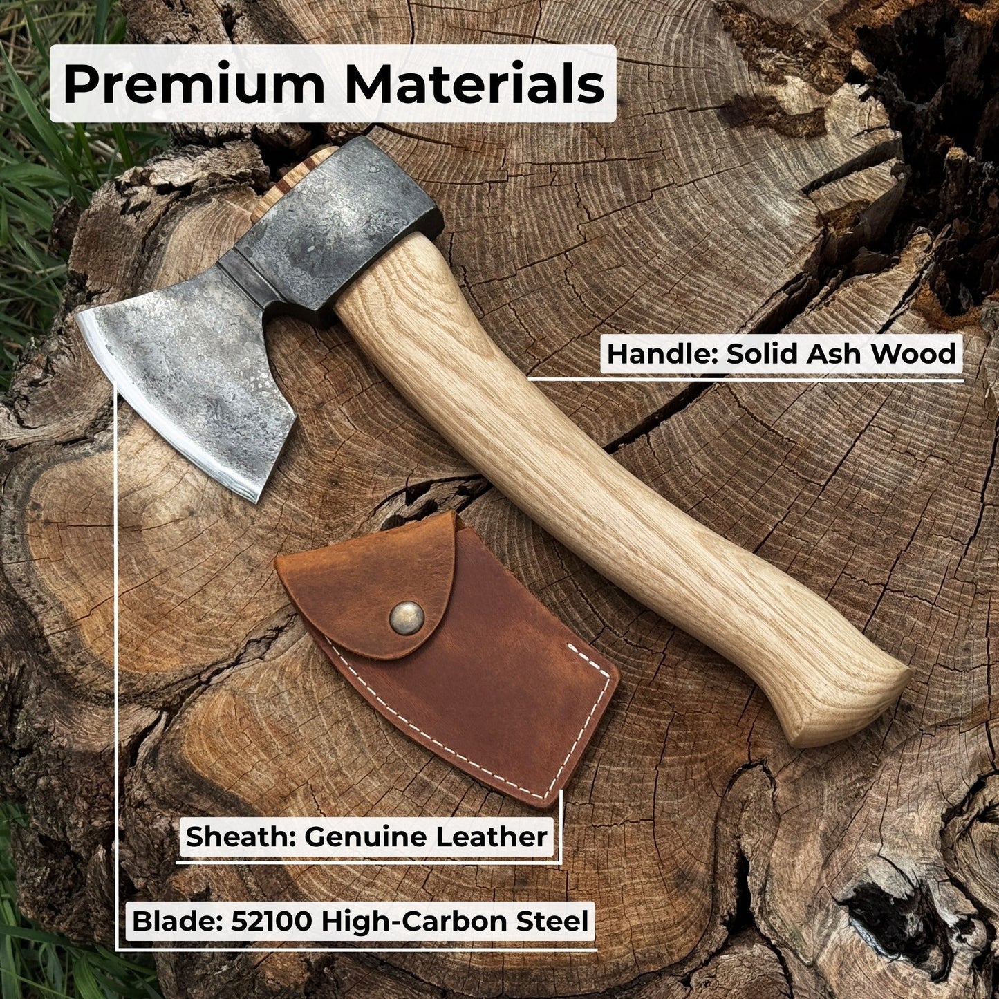 Small Carving Axe, 0.65 kg (1.43 lb)