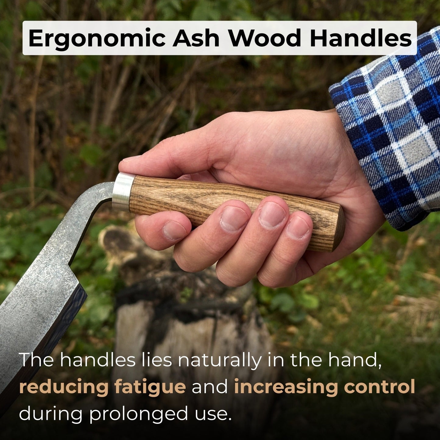 Small Curved Drawknife (Push/Pull), 10.5 cm (4.13 inches)