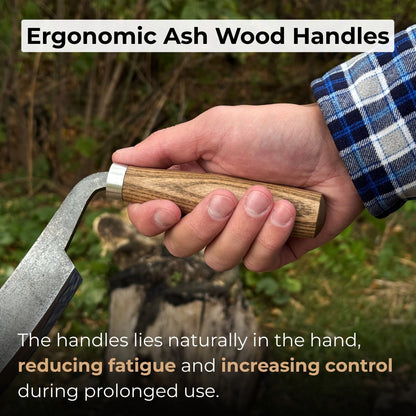 Small Curved Drawknife (Push/Pull), 10.5 cm (4.13 inches)