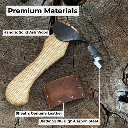 Small Kuksa Adze with Deep Curved (Round) Blade, 4.5 cm (1.8 in)