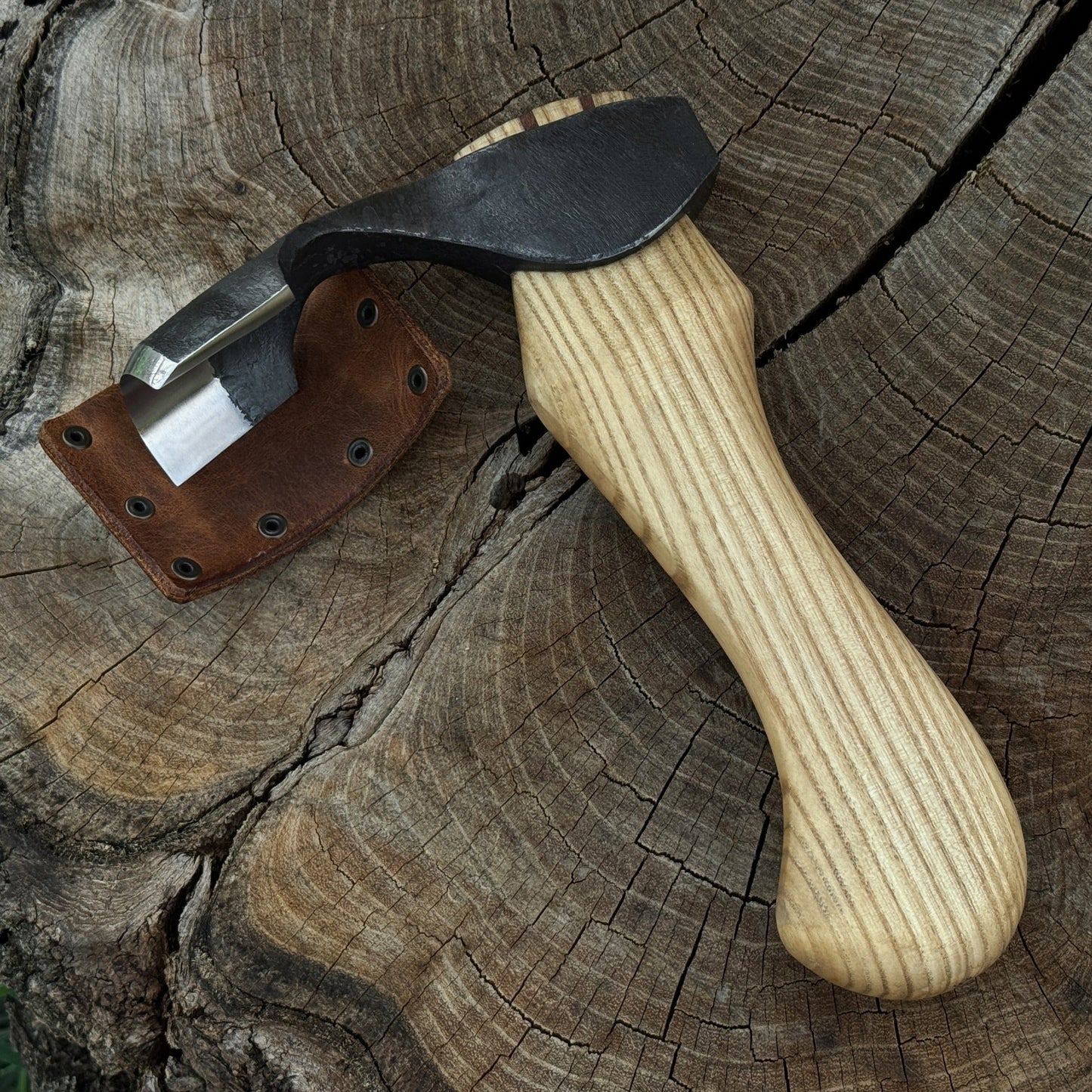 Small Kuksa Adze with Deep Curved (Round) Blade, 4.5 cm (1.8 in)