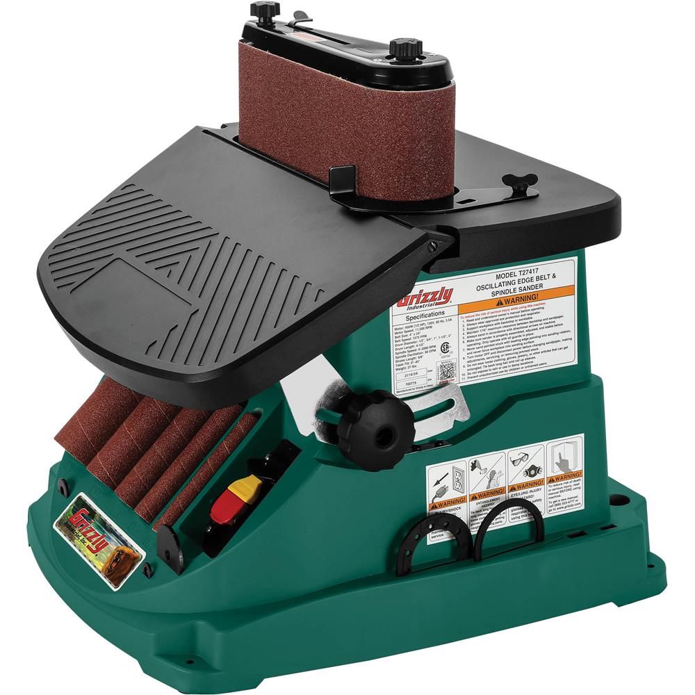 Grizzly T27417 - Oscillating Edge Belt and Spindle Sander