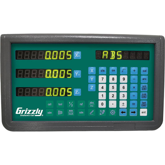 Grizzly T33018 - 13-13/16" x 63" 2-Axis Lathe DRO
