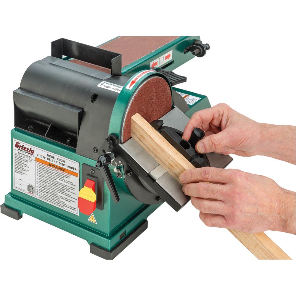 Grizzly T33256 - 4" x 36" Belt / 6" Disc Combo Sander