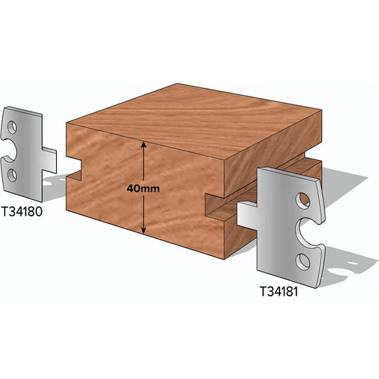 1-1/2" T&G Knives Male, 2-Pk.