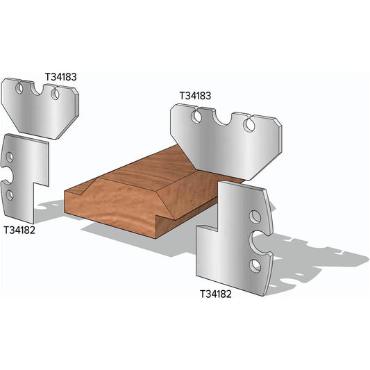 3/4" V-Shiplap Side Knives, 2-Pk.