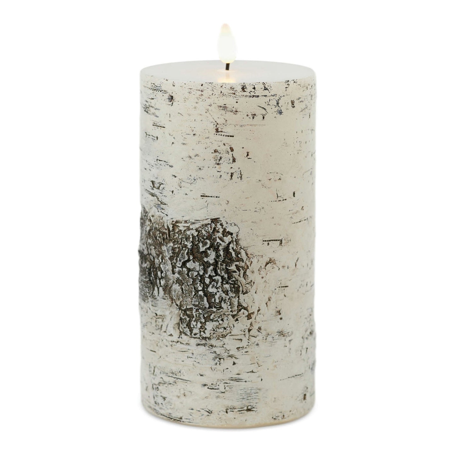 FIA Wick Birch Design Pillar Candle (Set of 2)