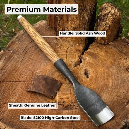 Timber Framing Rounded Chisel, 20 - 100 mm (0.8 - 3.9 inches)
