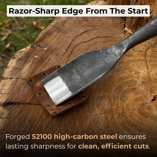 Timber Framing Rounded Chisel, 20 - 100 mm (0.8 - 3.9 inches)