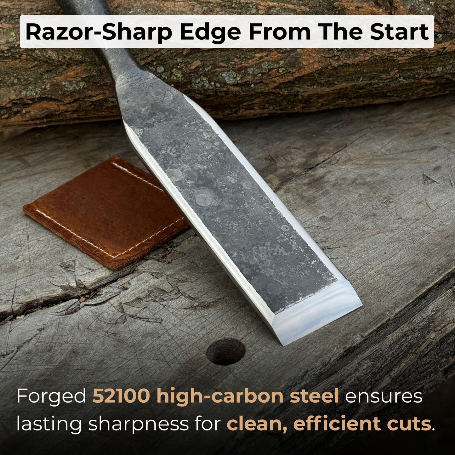 Timber Slick Chisel for Woodworking – 20 to 100 mm (0.8–3.9 Inches)