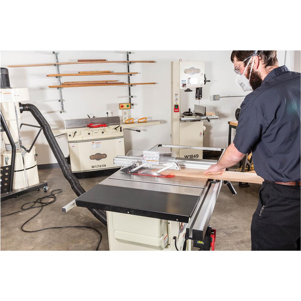 Shop Fox W1837 - 10" 2 HP Open Stand Hybrid Table Saw