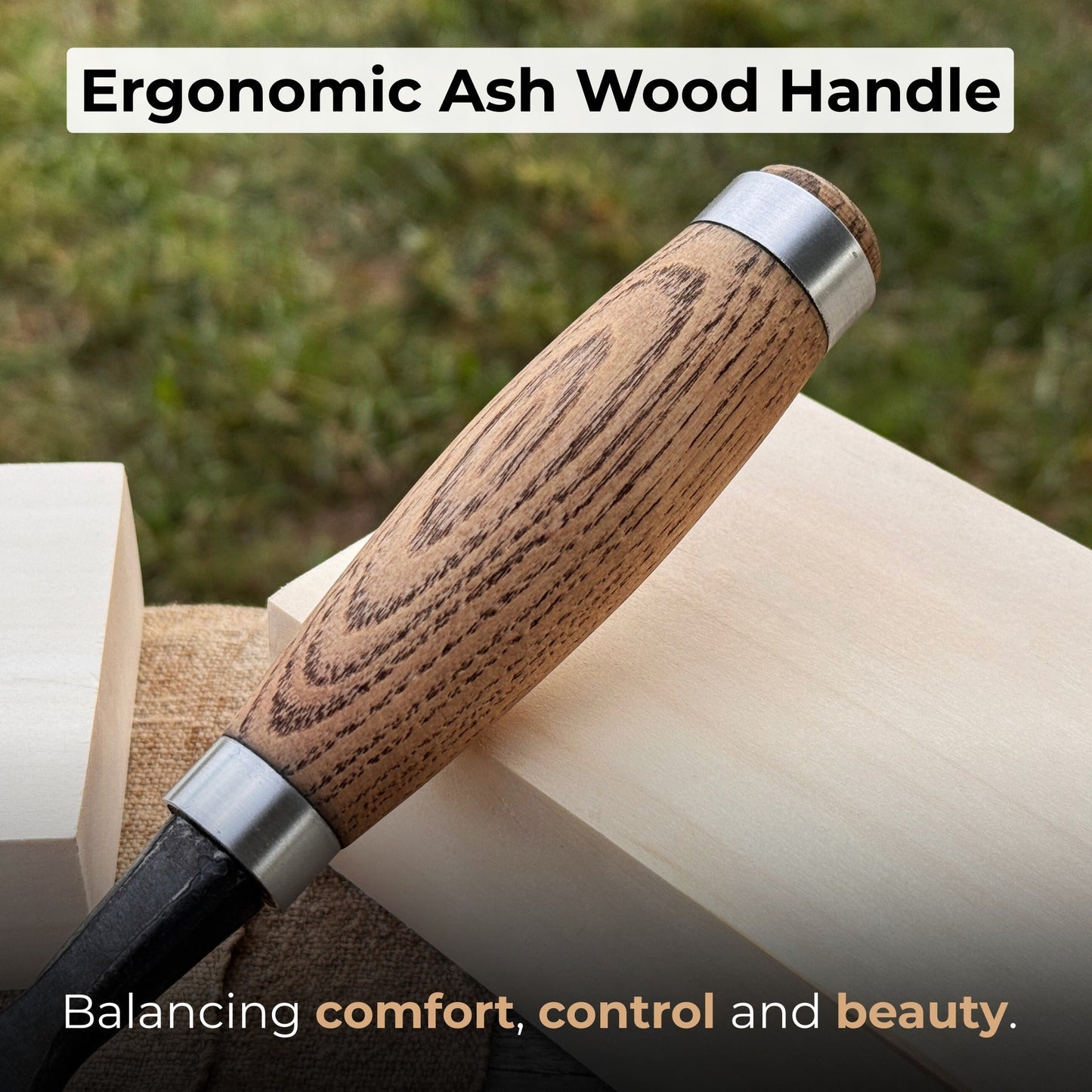 Wood Carving Chisel, 10 - 50 mm (0.39 - 1.97 inches)