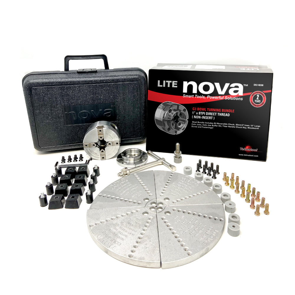 Lite G3 Bowl Turning Bundle  (Includes 48287, JSCOLE, 6030 and Case)
