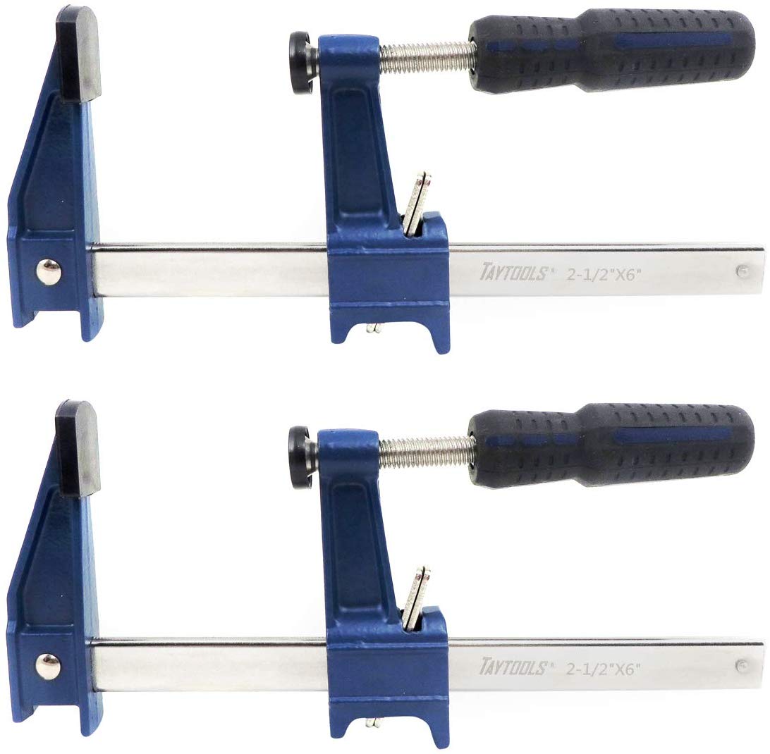 F Style Bar Clamps with Clutch, 2 1/2" Throat