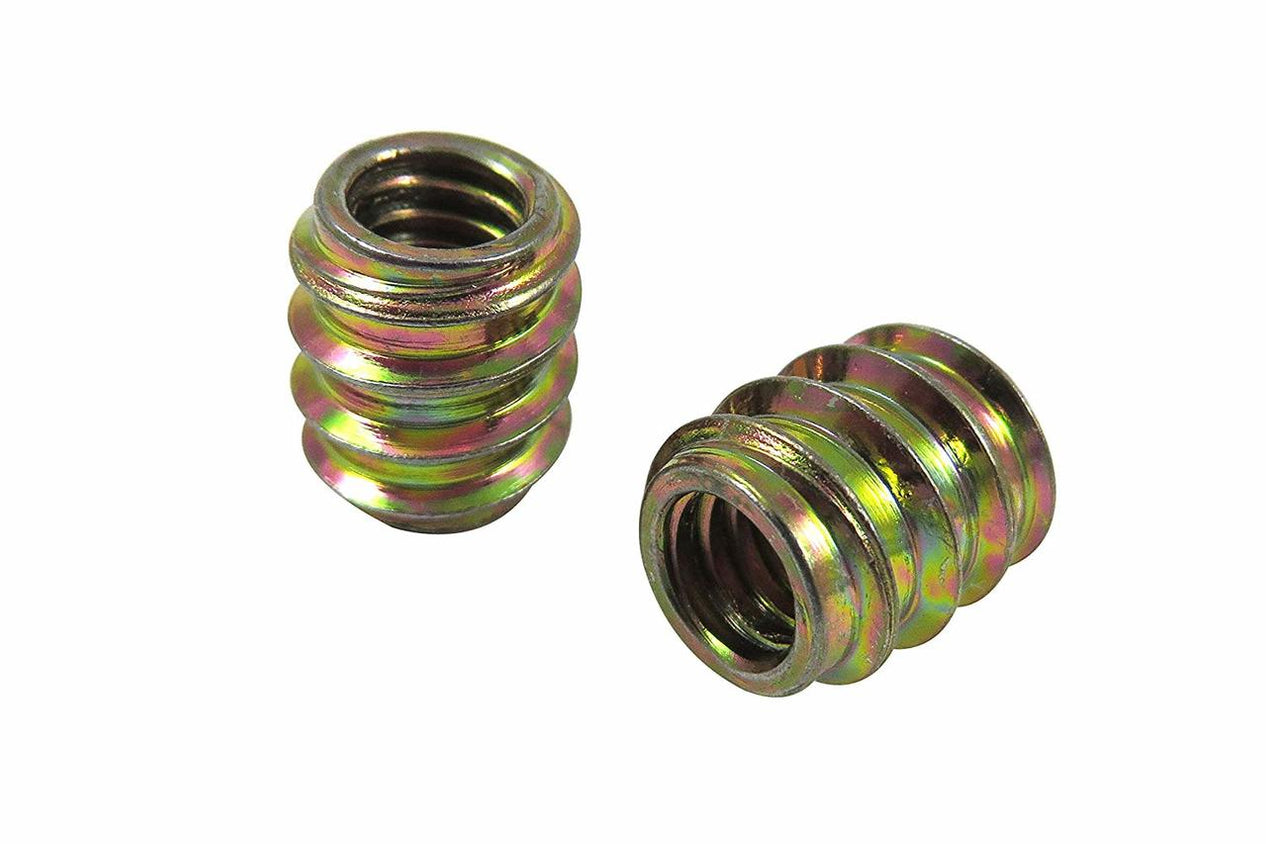 25 Pack Zinc Plated Threaded Inserts